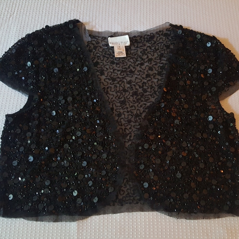 Evening Lace and Sequin Jacket